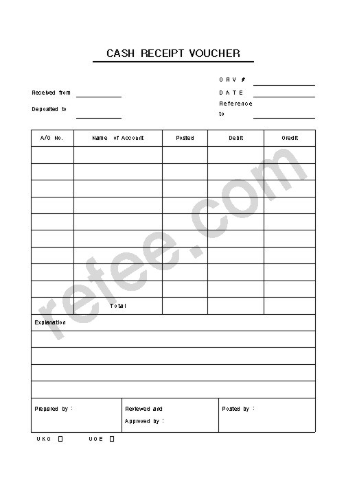 CASH RECEIPT VOUCHER