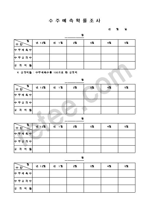 수주예측확률조사
