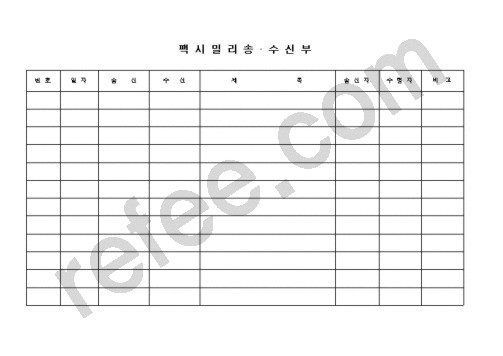 팩시밀리송수신부