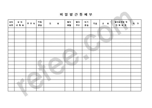 비밀발간통제부