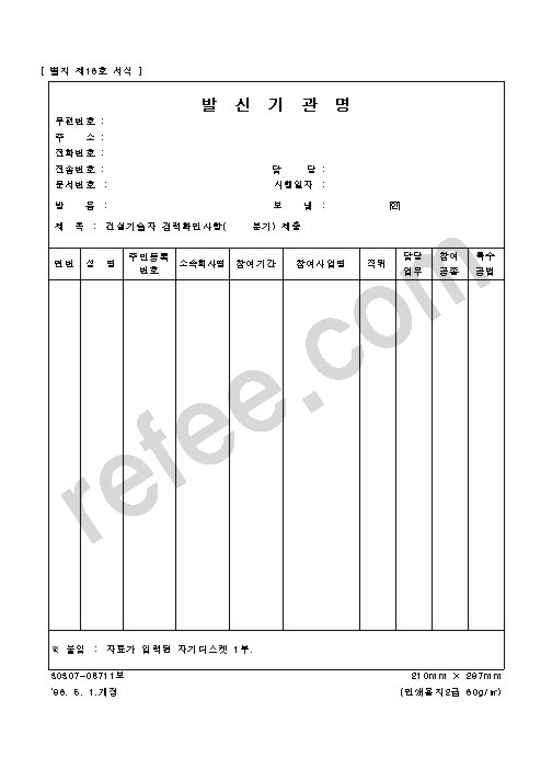 발신기관명