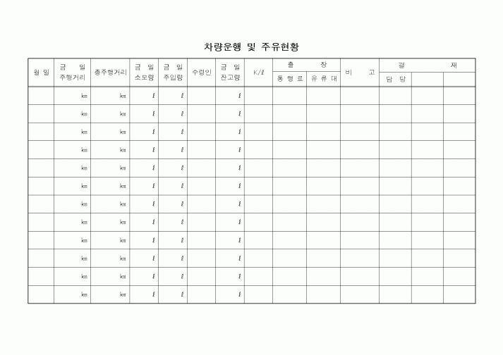 (총무)차량운행 및 주유현황1