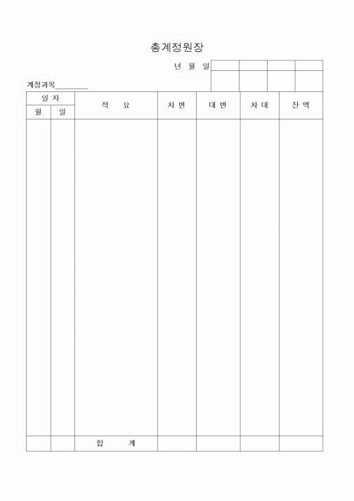 (세무/회계)총계정원장(2)