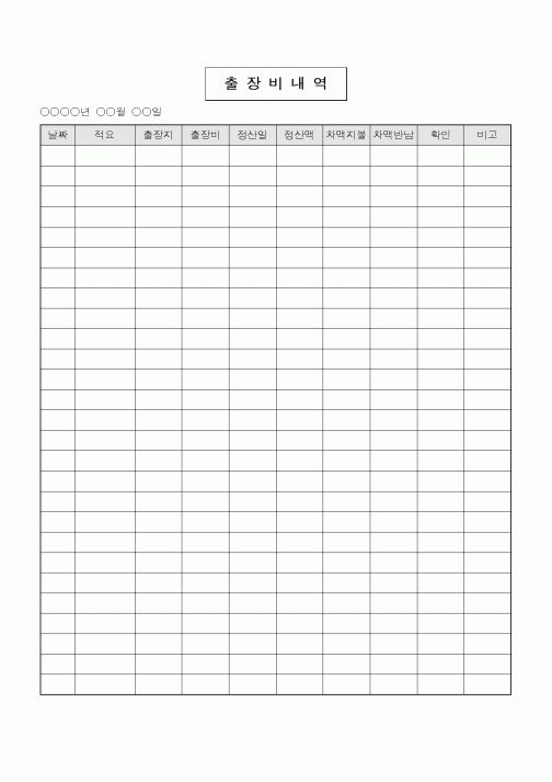 (총무)출장비내역서1