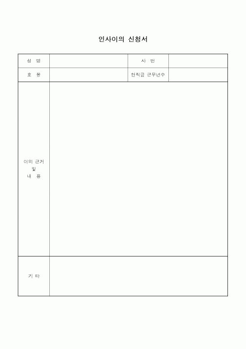 (총무)인사 이의 신청서