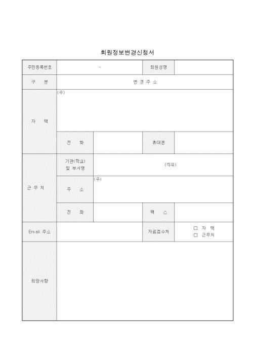 (학원설립/운영)회원정보변경신청서
