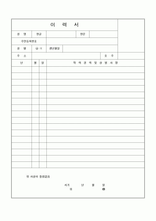 이력서17