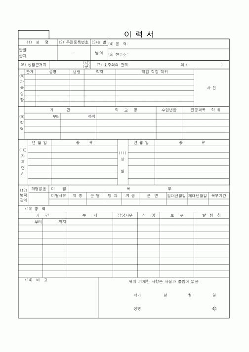 이력서22