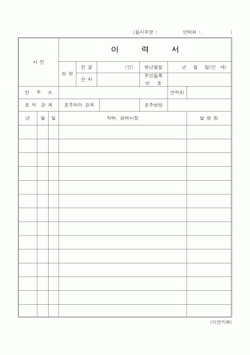 이력서24