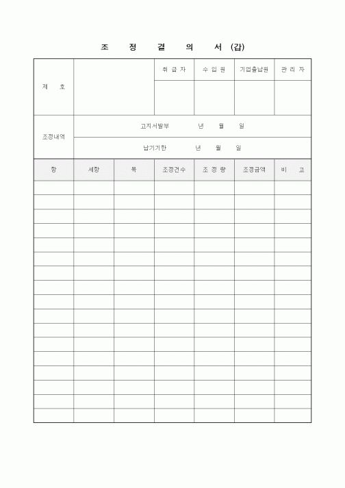 (기타)조정결의서