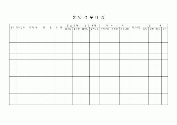 (기타)불만접수대장1