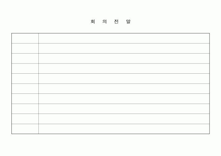 (기타)회의전말