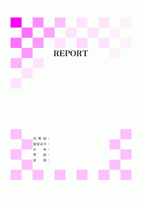 레포트표지