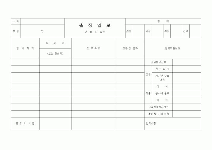 (기타)출장일보