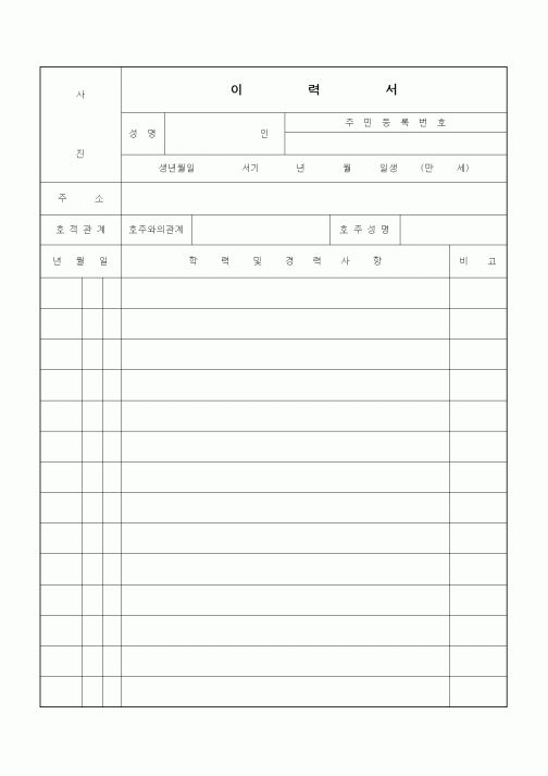 이력서6