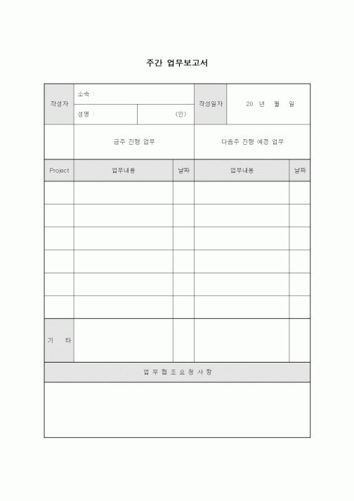 주간업무보고서(4)