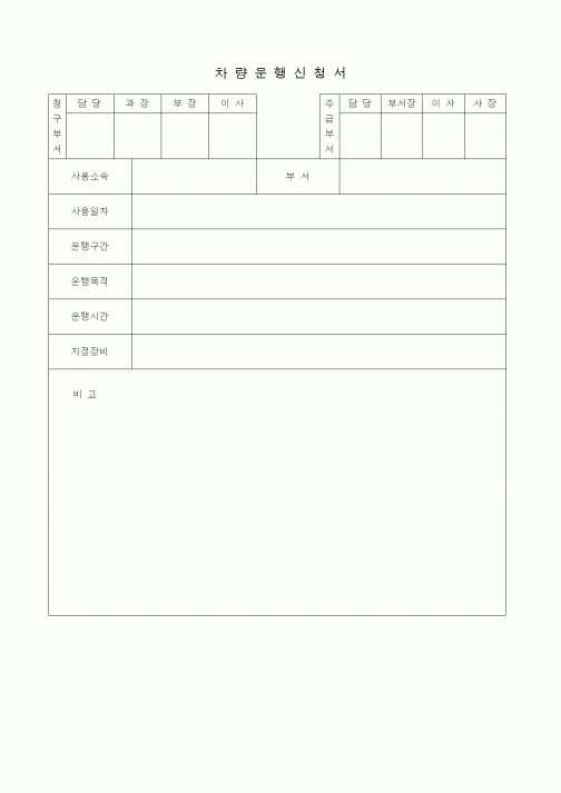 (총무)차량운행신청서