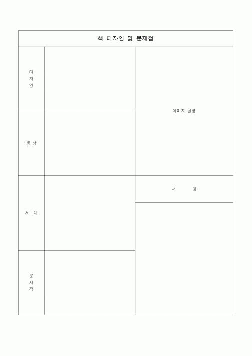 (경영)책디자인및문제점