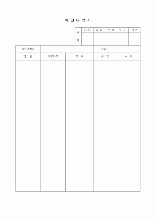 (총무)예산내역서