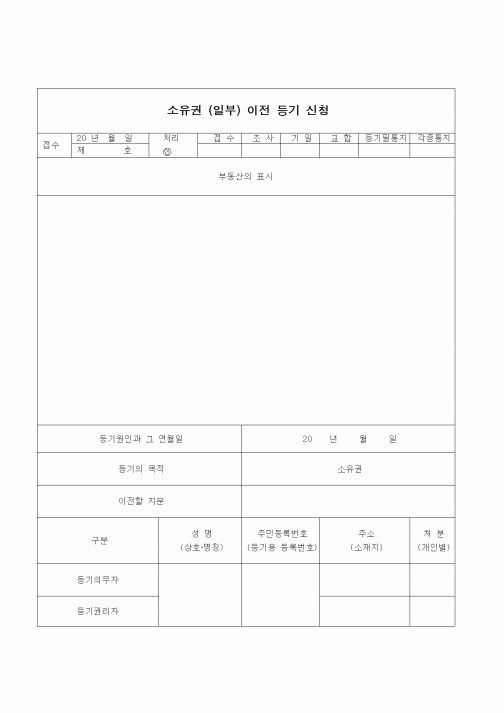 (부동산)소유권 이전 등기 신청