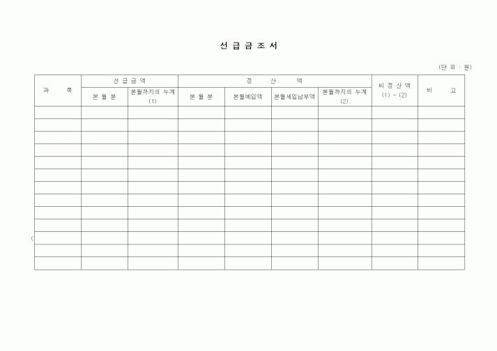 (경리)선급금조서2