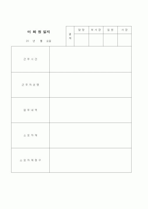 (부동산)미화원일지