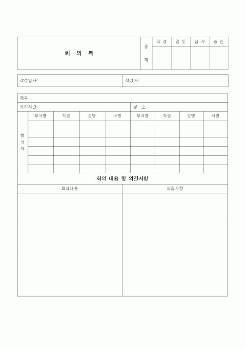 (건설규정)회의록