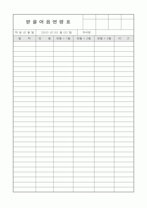 (세무/회계)받을어음연령표2