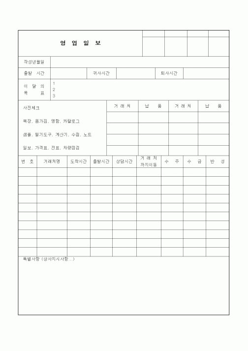 (영업)영업일보(5)