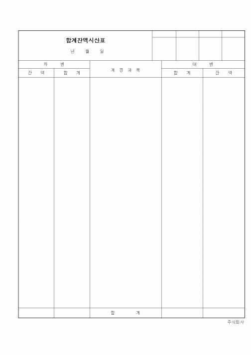(세무/회계)합계잔액시산표2