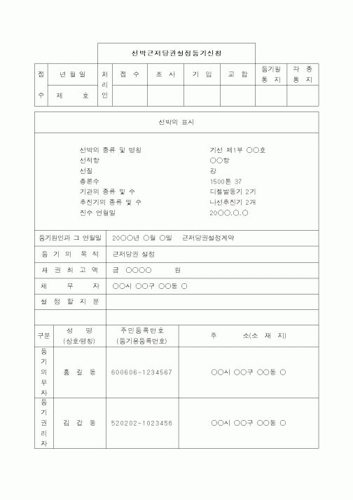 (해양수산부)선박등기말소등기신청서1