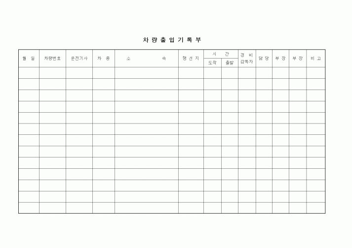 (총무)차량출입기록부