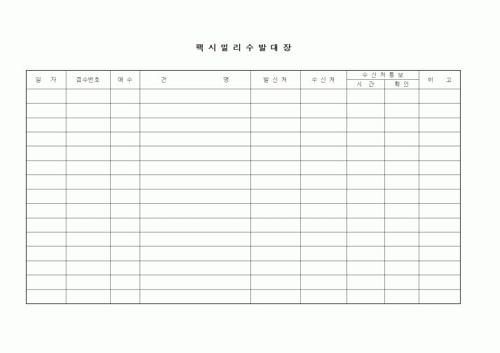 (총무)팩시밀리수발대장1