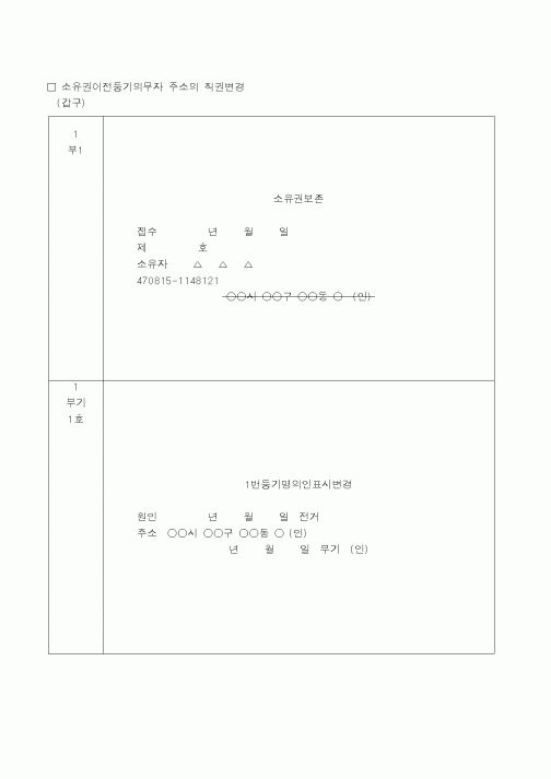 (생활민원)개명신청