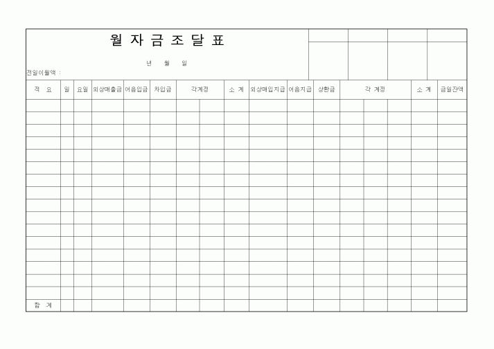 (총무)월자금조달표(2)