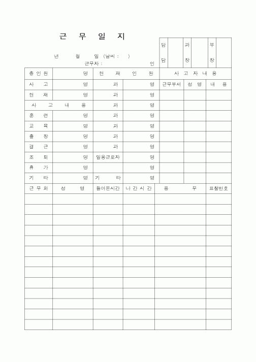 (총무)근무일지4