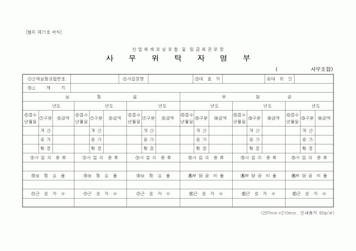 (생활민원)사무위탁자명부