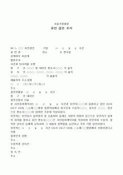 (민사소송)유언증서 검인조서