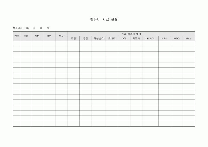 컴퓨터 지급 현황