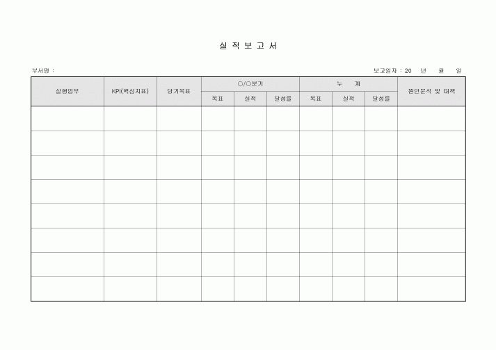 실적보고서(부서)