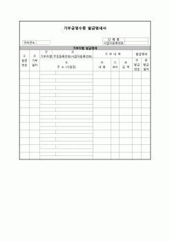 (연말정산) [2008년 연말정산] 기부금영수증발급명세서