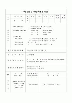 (등기)구분건물 근저당권 이전(합병으로 인한)등기 신청서