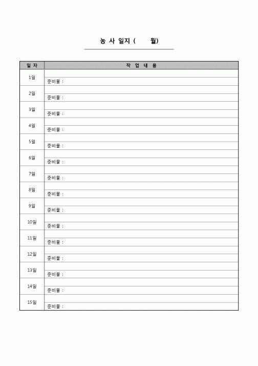 (기타) 농사일지(월별)