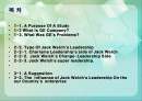 잭웰치의 리더십의 The Leadership And Motivation -영문발표파포- 2페이지