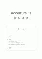 액센츄어(Accenture) 와 지식경영 1페이지