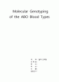 (실험결과) ABO 혈액형의 분자적 유전자형 Molecular Genotyping of the ABO Blood Types
 1페이지