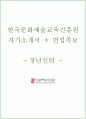 한국문화예술교육진흥원 청년인턴 자소서+면접 1페이지