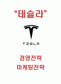 테슬라 Tesla 기업현황과 테슬라 경영마케팅전략 분석및 테슬라 향후방향과 나의의견정리 1페이지